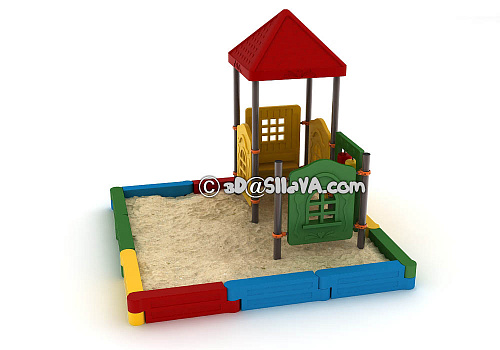 Песочница. Детская площадка (игровое оборудование). © SllaVA.com